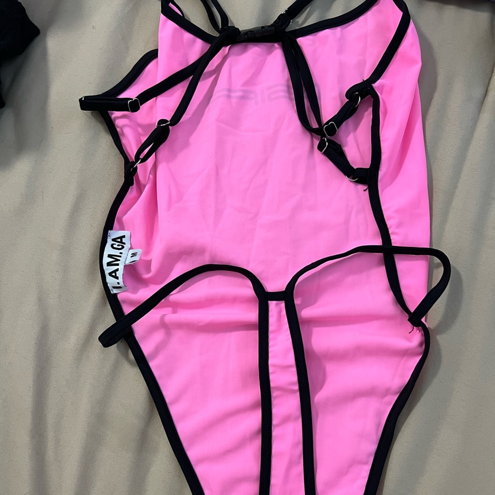 I AM GIA pink body suit! Worn once, size M